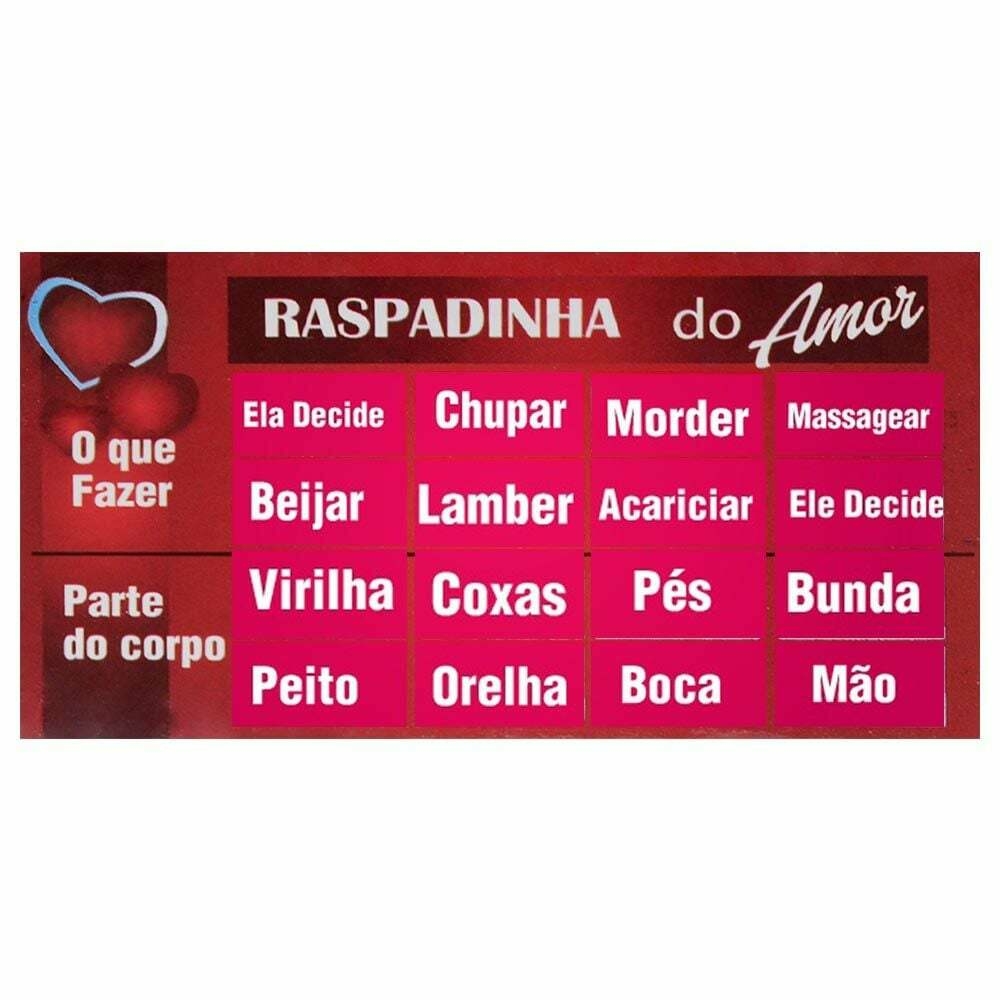 Jogo Sensual - Raspadinha do Amor - 01 Unidade