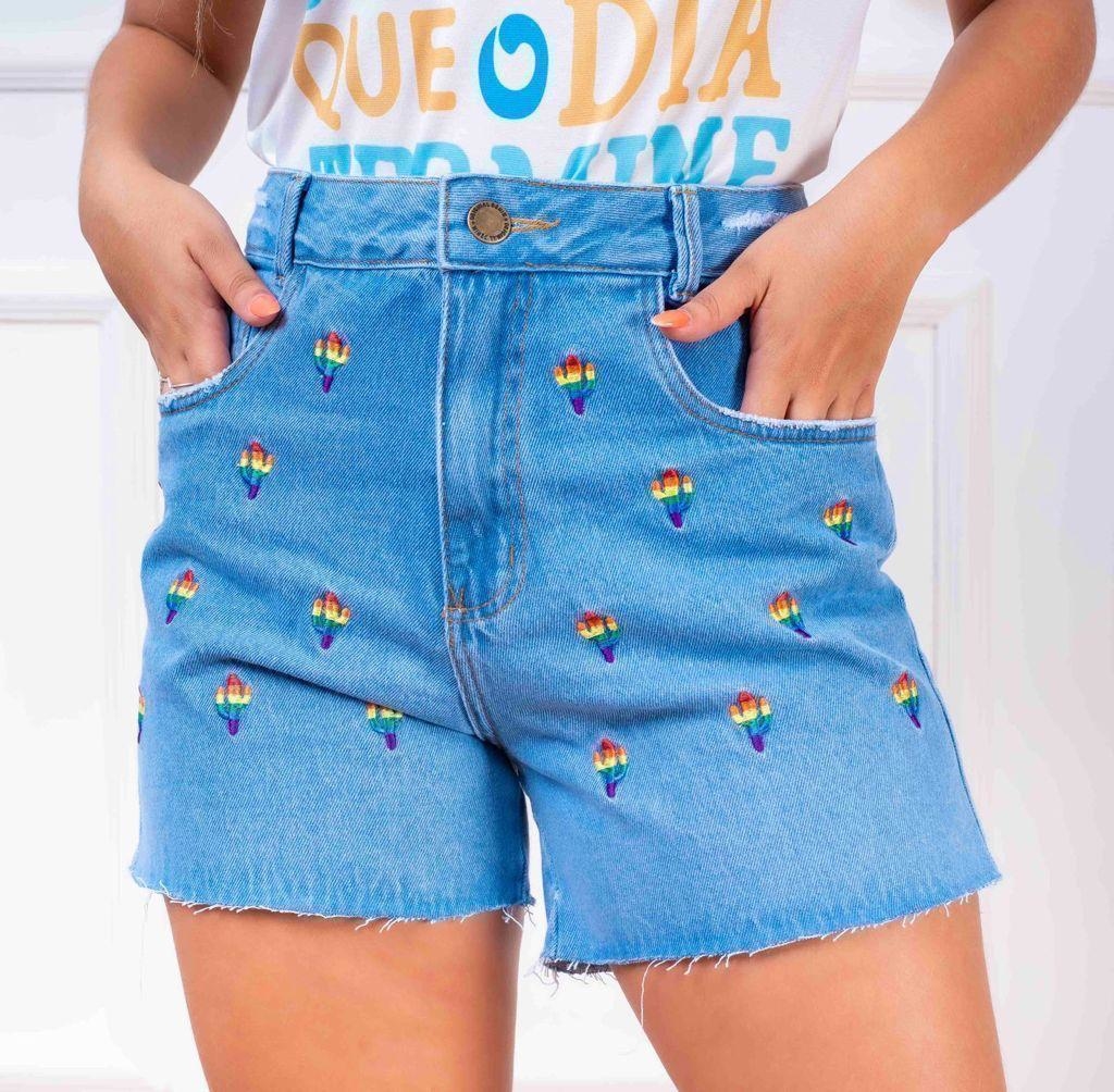 short jeans verde