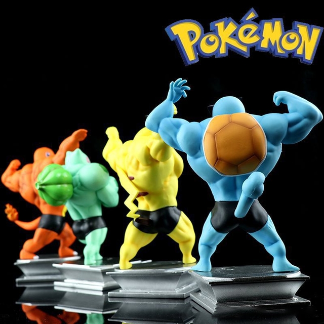 Estatua Charmander Musculoso Fitness Academia: Anime Pokemon 17cm