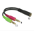 CABLE ADAPTADOR DE AUDIO 1 HEMBRA A 2 MACHOS PLUG 3.5MM