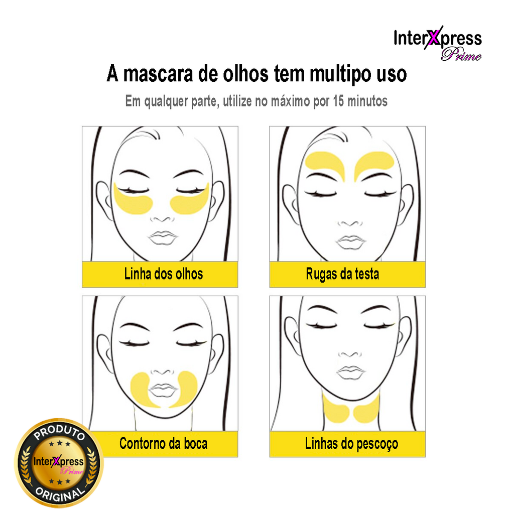 RETINOL Mascara HidroGel Hidratante para região dos olhos