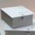 Kit caixa com gravata - caixa com fechamento em elástico e personalização metalizada