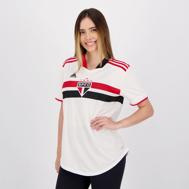 camiseta adidas sao paulo feminina