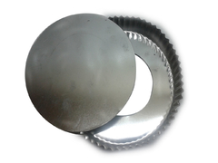 Tartera 18 Cms. Desmontable Rizada Hojalata