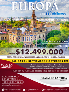 EUROPA Septiembre y Octubre (17D 15N) MTC:18323