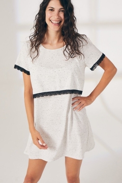 CAMISON MATERNAL GRIS 2687-20 SWEET MOM