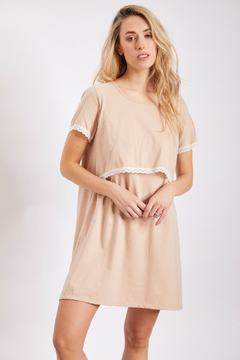 CAMISON MATERNAL NUDE 2687-20 SWEET MOM - comprar online