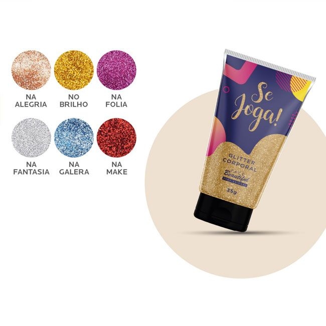 Glitter Corporal SE JOGA! Face Beautiful - Face Beautiful