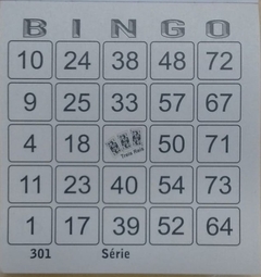 Jogo De Bingo Cromado Nº 3 Com 75 Pedras - 300 Cartelas - Solutos - Jogos, Esportes e Lazer