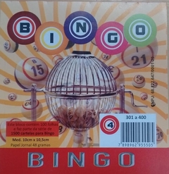 Jogo De Bingo Cromado Nº 3 Com 75 Pedras - 300 Cartelas na internet