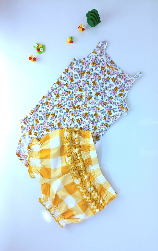 Conjunto xadrez amarelo