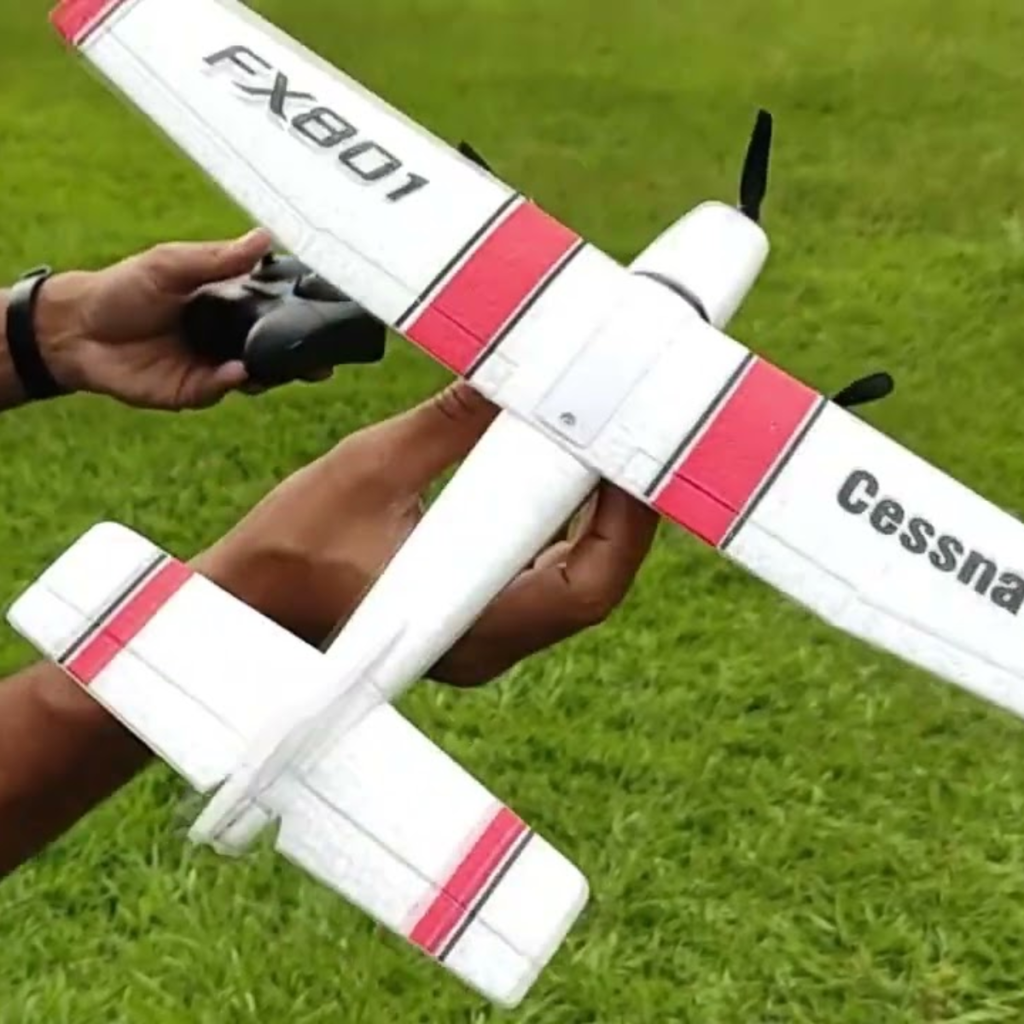 Brinquedo De Aeronave Rc 2.4ghz Controle Remoto Planador Asa