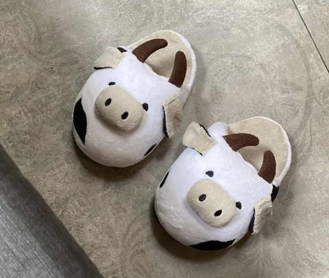 Pantuflas vaca