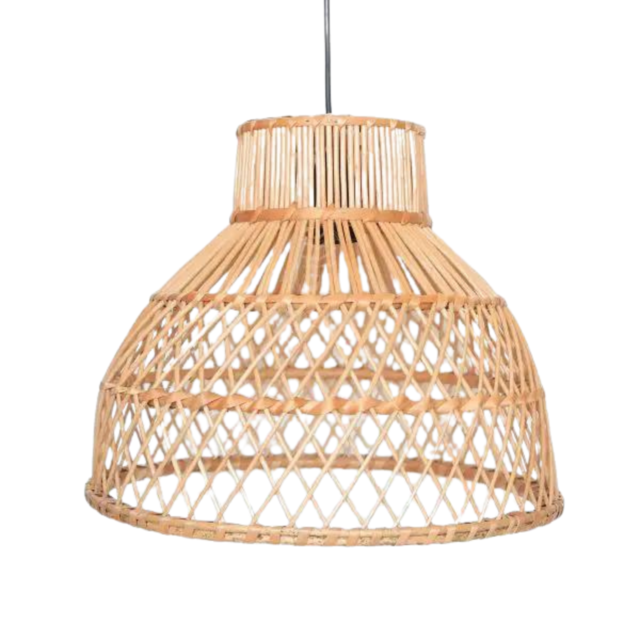 Luminária Roma Xadrez em Vime