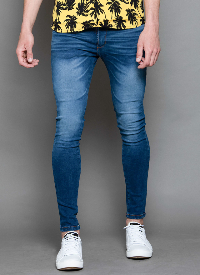 JEAN BROSS MATIZADO AZULINO BIGOTE LASER - HOMBRE
