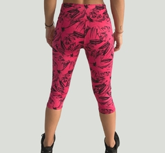 Calza capri pink flowers - comprar online