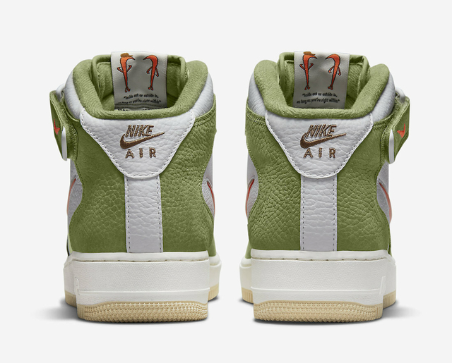 nike air force 1 mid green