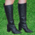 Bota Dimy Cano Alto Salto Bloco PU - comprar online