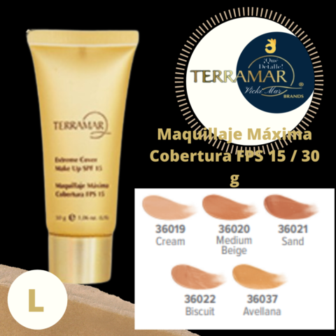 MAQUILLAJE MÁXIMA COBERTURA FPS 15 / 30 g - VickiMar