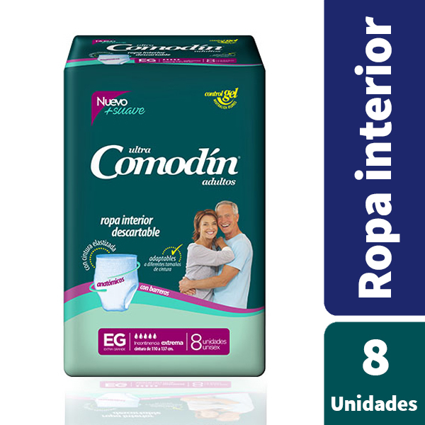 Comodín Ropa Interior Descartable EG Extra Grande x8