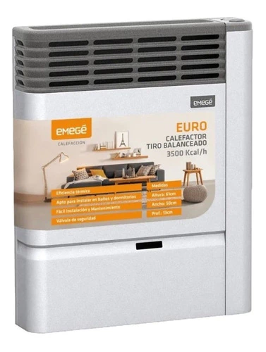 Calefactor multigas Emege 3500 Kcal Tbu - Mod. Euro 2135.