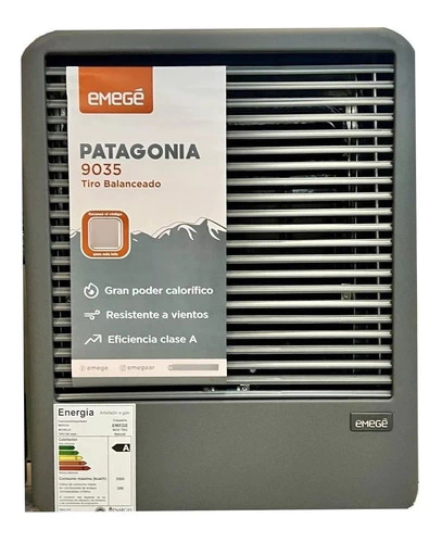 Calefactor Emege Patagonia 3500kcal Tb Multigas - Mod. Ce9035b