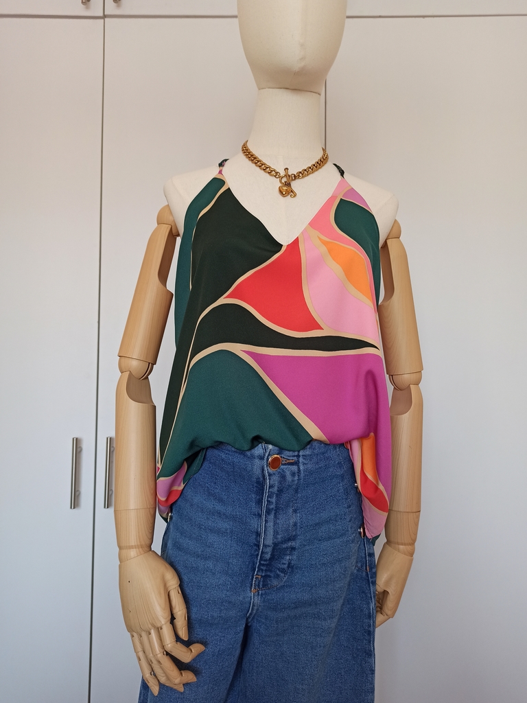 blusas de tirantes con olanes