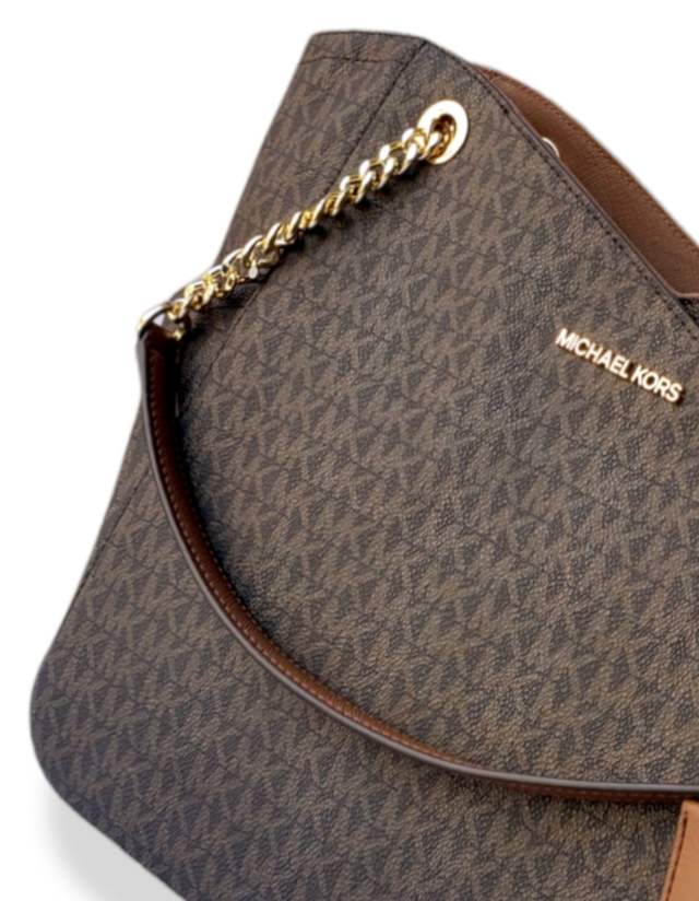 Michael Kors gran cadena monogram café