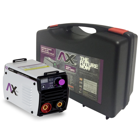 SOLDADORA MINI INVERSOR 120A 110V c/ maletín AXTECH
