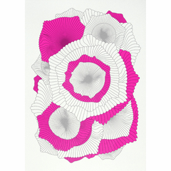 Risografia Floral Pink