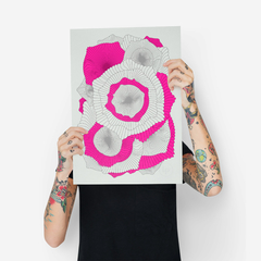 Risografia Floral Pink - comprar online