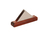 Servilletero Triangular Acero Inox. B/Madera Barniz