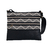 Bolsa Artesanal Crossbody ZigZag Piel Negra
