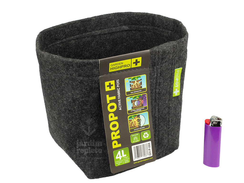 Garden High Pro PROPOT 4L Fabric Pots - 15 x 15 x 20 cm