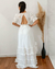 {Ariela} Vestido Noiva Longo Rodado Manga Curta Bufante Decote V Casamento (cor Branco Off) - loja online