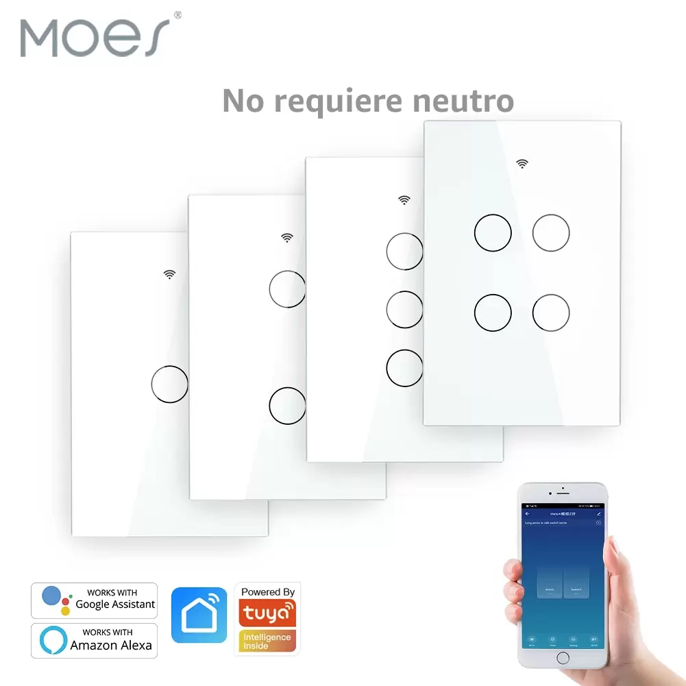 Interruptor Inteligente Wifi Smart Pared Alexa Google Home BUYPAL