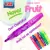 Marca Texto Cheirinho De Frutas Kit 6 Cores Lançamento Kaz