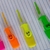 Kit marca texto 4 cores neon desenho animado fofo emoji c/ estojo na internet