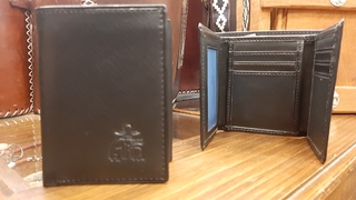 Billetera en Cuero Vacuno doble solapa D7454