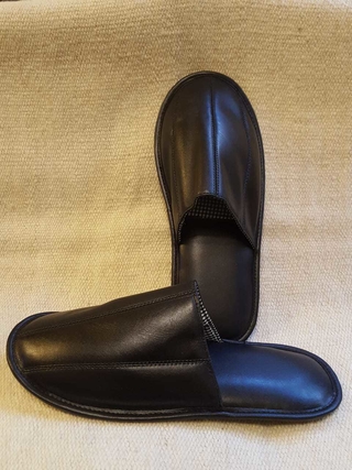 Pantuflas de Cuero Vacuno con suela antideslizante Art:04PAN