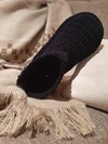 Botitas de lana chenil con suela de yute Ideales para estar en casa  Color negro-gris-crudo Art:391000