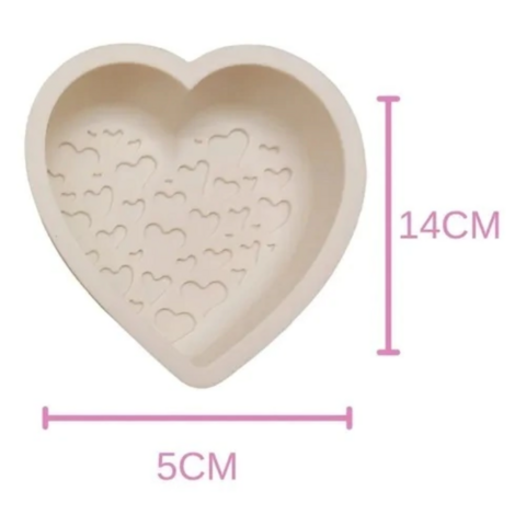 Molde de silicona forma de corazon