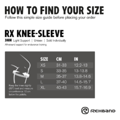 RODILLERA Rx Knee Sleeve 3mm - MORADO - 1 UNIDAD - comprar online
