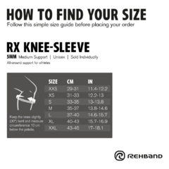 RODILLERA Rx Knee Sleeve 5mm - Roja - 1 UNIDAD