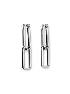 Brinco DELAY DOUBLE HOOPS Prata