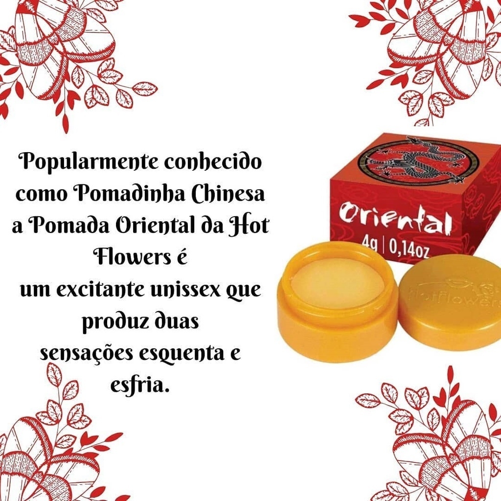 Pomada Oriental Hot Flowers Comprar Em S W