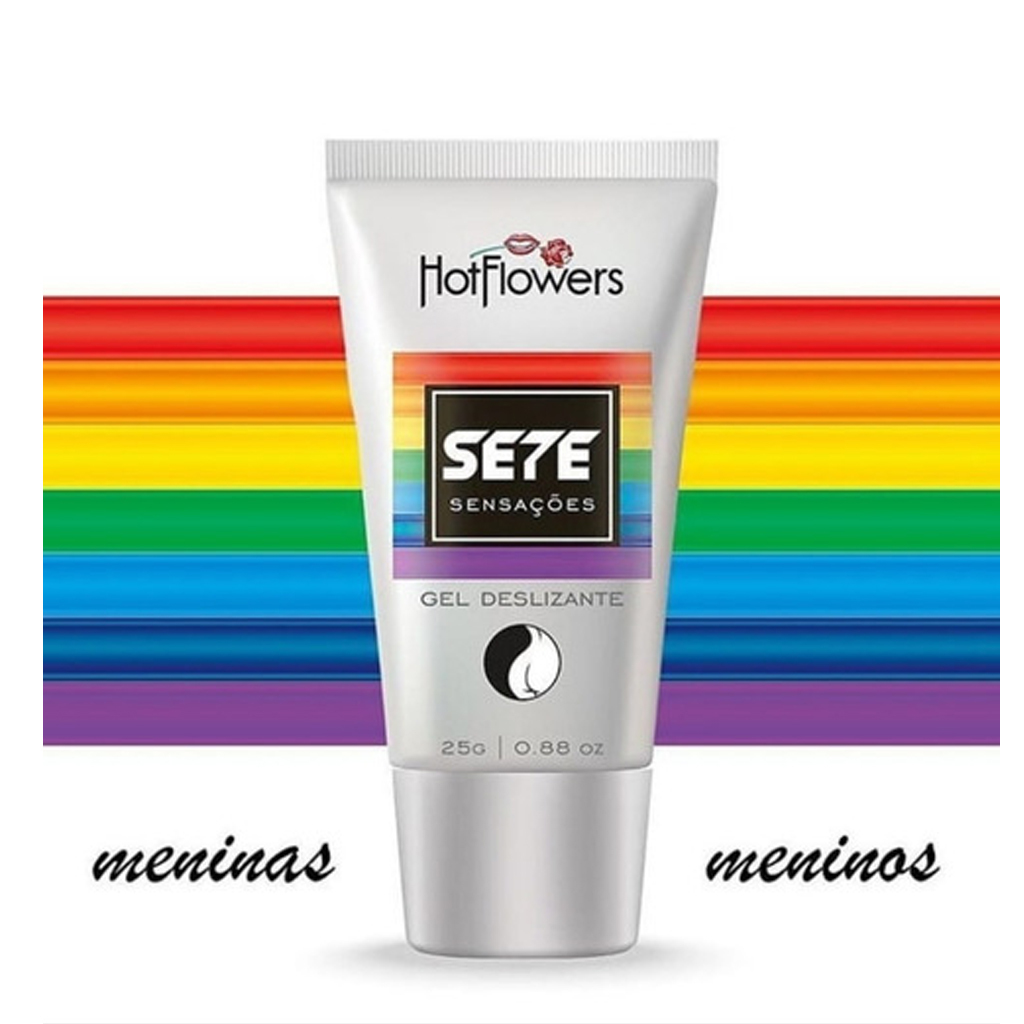 Gel Deslizante Lubri-ficante Sete 7 Sensações Hot Flowers 25g E