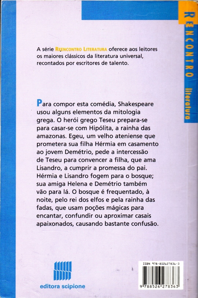 Sonho De Uma Noite De Verão William Shakespeare Sonho De Uma Noite De Verão William Shakespeare