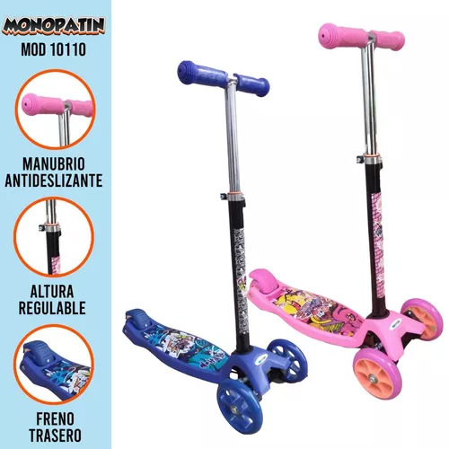 Monopatín Para Niños Principiantes - Tabla Doble Kick De 45cm, Ideal Para Aprender, Marca Kandy