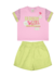 Conjunto Blusa em meia malha e tela e shorts em Sarja com brilho - LE PETIT - comprar online